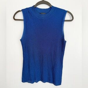 Rag & Bone Size M • Blue Sparkle Knit Tank Top Sweater Shirt.